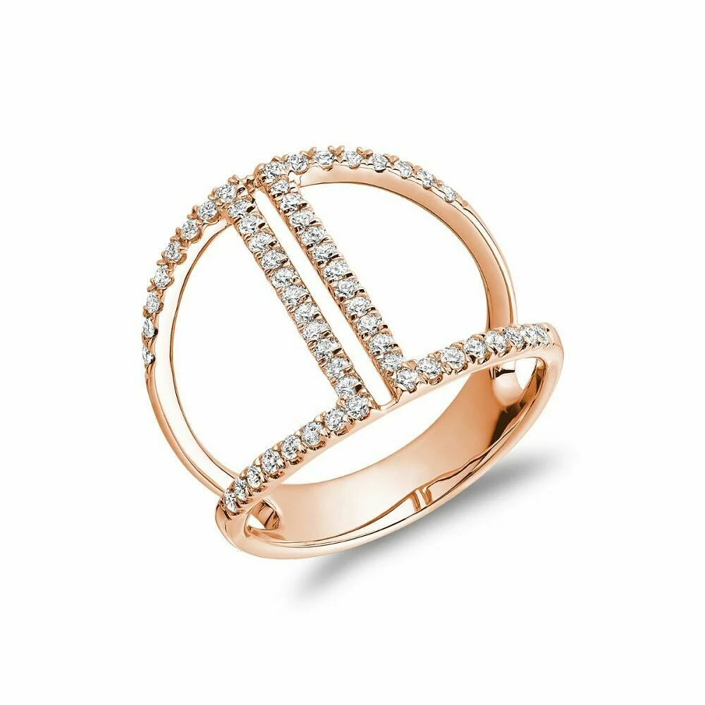 Fashion Diamond Ring Rose Gold