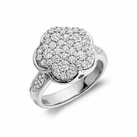 Flower Mount Diamond Fashion Ring 1.00CTDI Gold