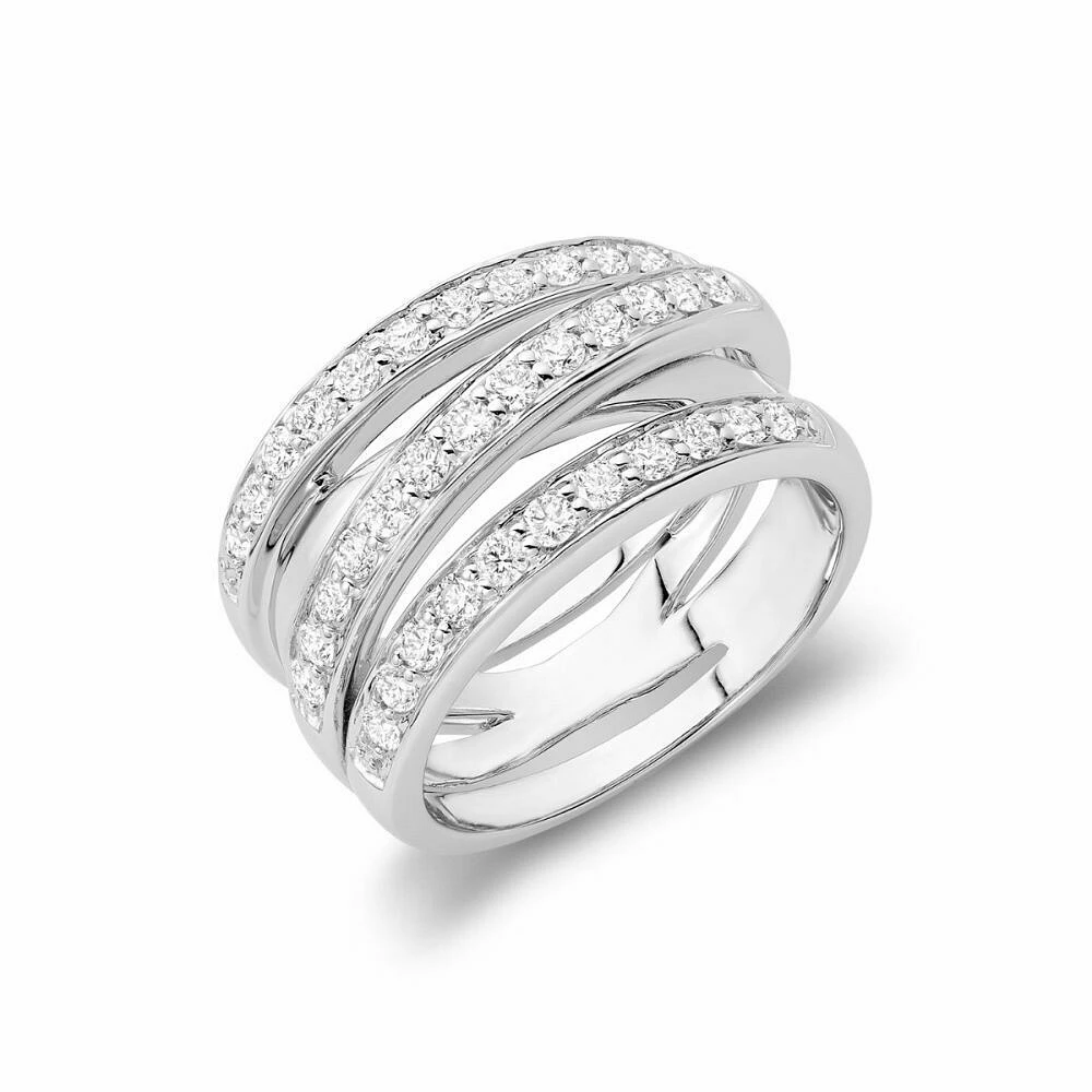 Diamond Wrap Ring White Gold