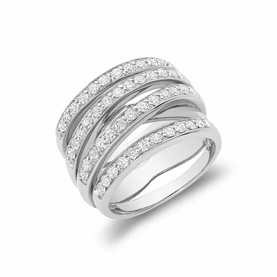 Diamond Wrap Ring 1.00CTDI White Gold