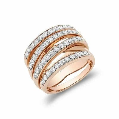 Diamond Wrap Ring 1.00CTDI Rose Gold