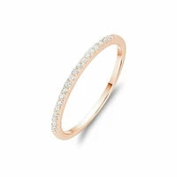 Matching Diamond Engagement Band Rose Gold