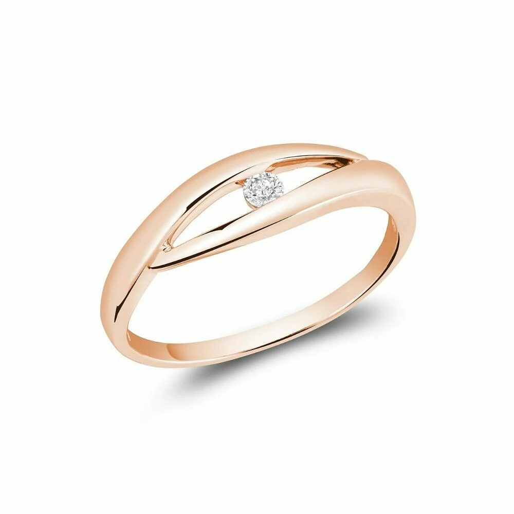 Solitaire Diamond Fashion Ring Rose Gold