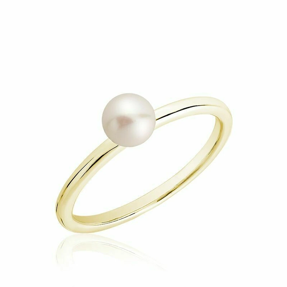 Cultured Freshwater Pearl Ring Gold