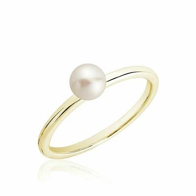 Cultured Freshwater Pearl Ring Gold