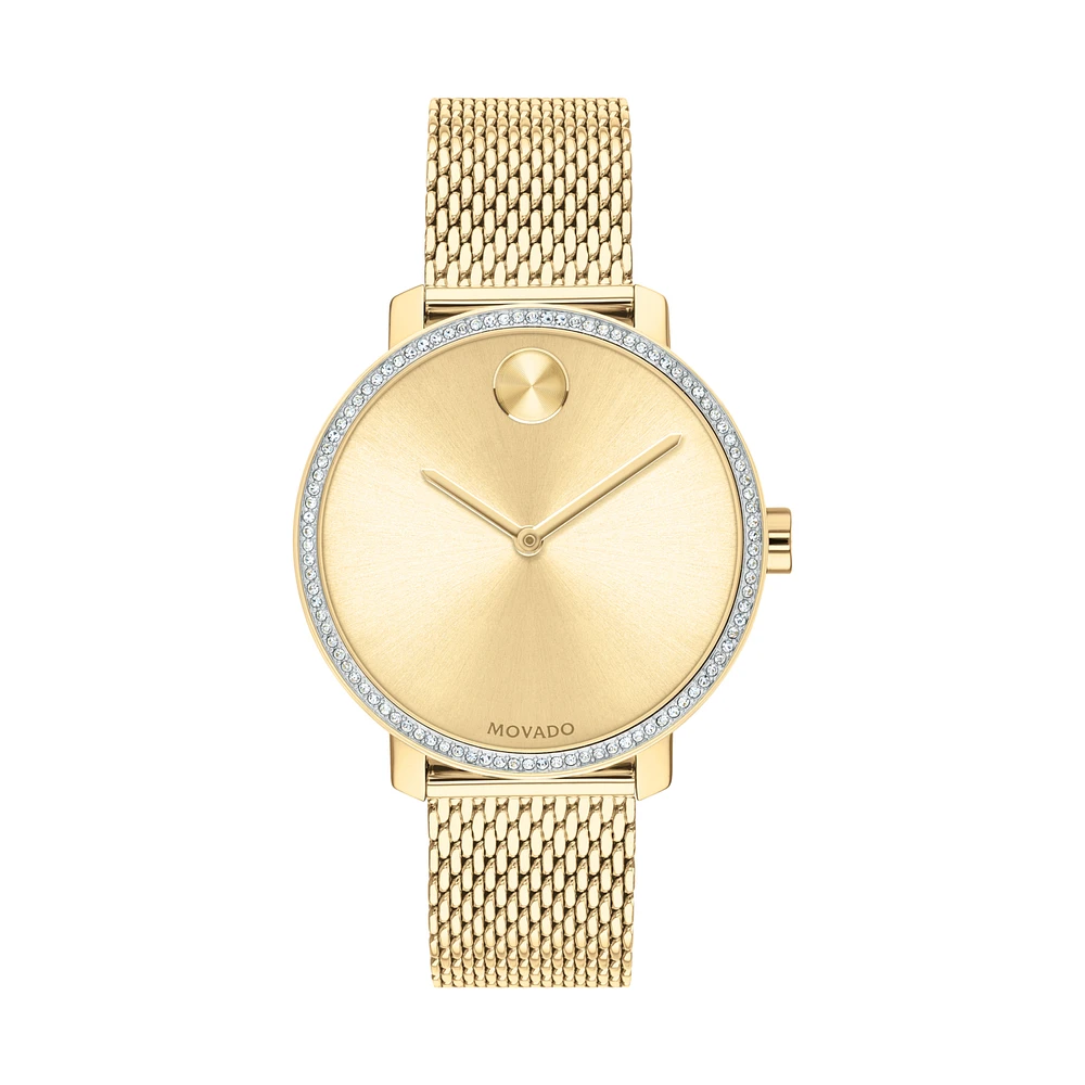 Bold Shimmer Ladies Yellow Gold Watch 3600656