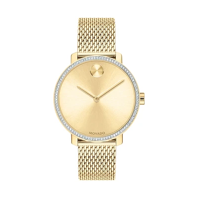 Bold Shimmer Ladies Yellow Gold Watch 3600656