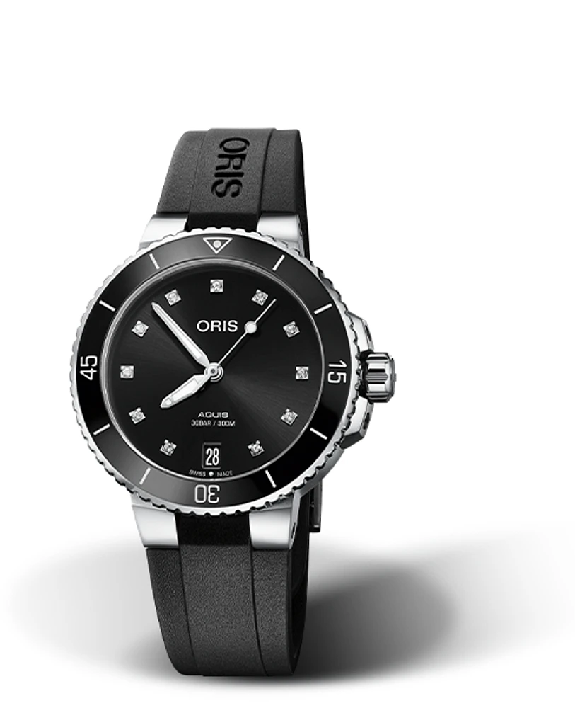 Oris Aquis Date Diamonds Black Dial 37MM Automatic