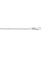 White Gold Open Cable Link 10KT, 14KT & 18KT