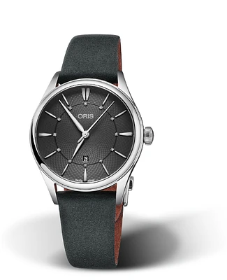 Oris Artelier Date Diamonds Grey Dial 33MM Automatic