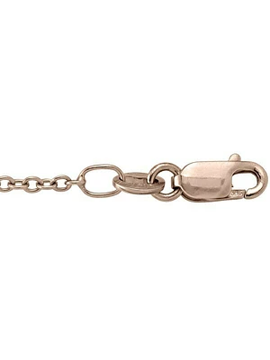 Pink Gold Solid Open Cable Link 14KT