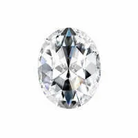 Forever One 0.72CTW Oval Rose Cut Moissanite