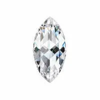 Forever One 0.58CTW Marquise Rose Cut Moissanite