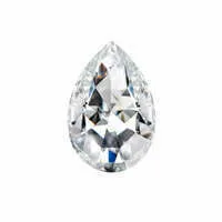 Forever One 0.45CTW Pear Rose Cut Moissanite