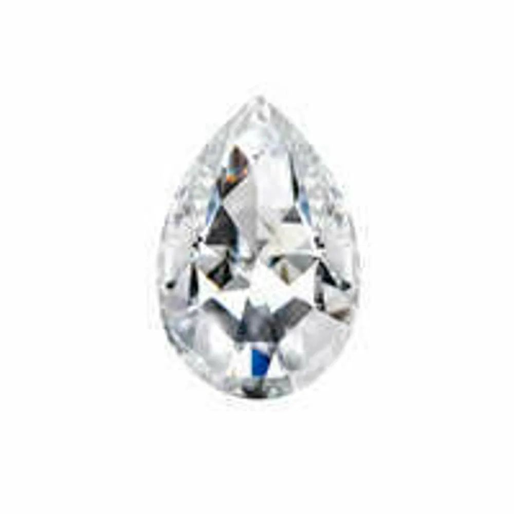 Forever One 0.84CTW Pear Rose Cut Moissanite