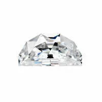 Forever One 0.25CTW Half Moon Moissanite Gemstone