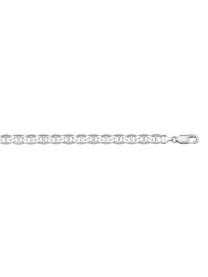 White Gold Solid Flat Anchor Link Chain 14KT & 18KT