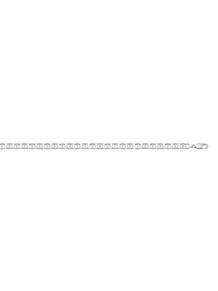 Gold Solid Flat Anchor Link Bracelet 10KT