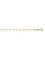 Yellow Gold Bead Link Chain 14KT & 18KT