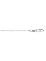 White Gold Station Bead Link Chain 14KT & 18KT