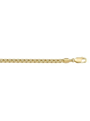 Yellow Gold Hollow Box Link Chain 10KT