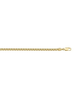 Yellow Gold Hollow Box Link Chain 10KT