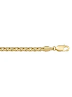 Yellow Gold Chain Hollow Box Link Bracelet 14KT & 18KT