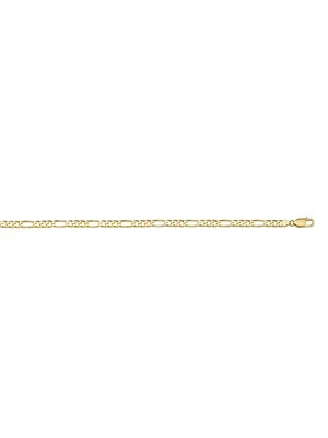 Yellow Gold Hollow Figaro Link Chain 10KT