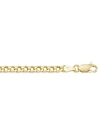 Yellow Gold Hollow Curb Link Bracelet 10KT