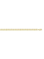 Yellow Gold Hollow Flat Anchor Link Chain 10KT