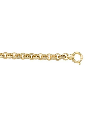 Yellow Gold Hollow Rolo Link Chain 14KT & 18KT