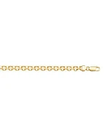 Yellow Gold Solid Bismark Link Bracelet 10KT