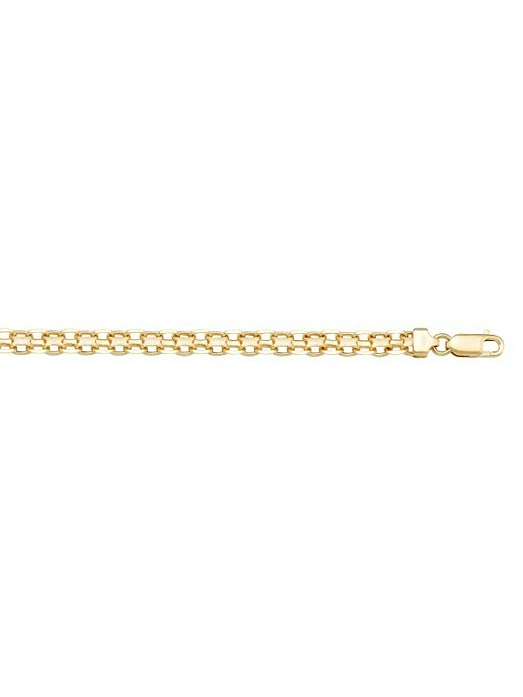 Yellow Gold Solid Bismark Link Chain 10KT