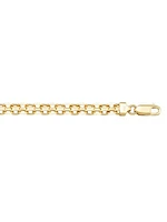 Yellow Gold Solid Bismark Link Bracelet 14KT & 18KT