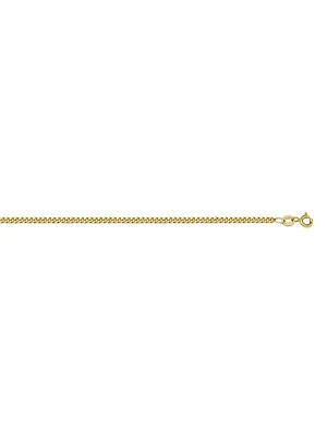 Yellow Gold Solid Curb Link Chain 10KT & 14KT