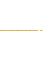 Yellow Gold Solid Curb Link Chain 10KT & 14KT