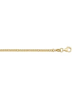 Yellow Gold Solid Franco Link Chain 14KT