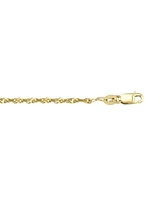 Yellow Gold Solid Singapore Link Chain 10KT