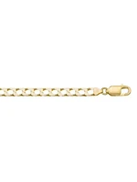 Yellow Gold Solid Squared Link Chain 10KT