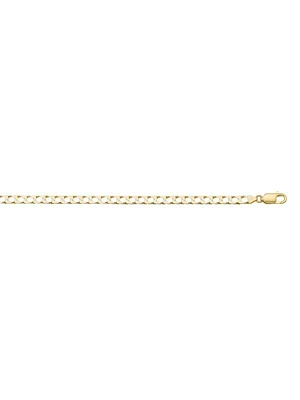 Yellow Gold Solid Squared Link Chain 10KT