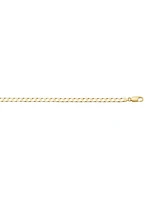 Yellow Gold Solid Squared Link Chain 10KT