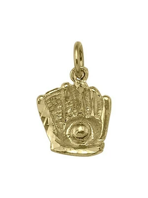 Yellow Gold Baseball Glove Charm 10KT