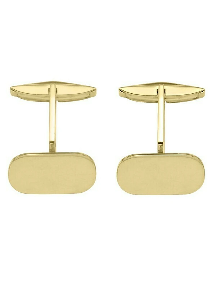 Yellow Gold Cufflinks 10KT