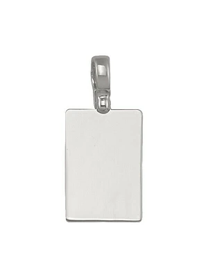 Gold Plain Rectangular Tag Pendant 10KT