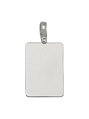 Gold Plain Rectangular Tag Pendant 10KT & 14KT