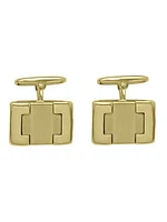 Yellow Gold Fancy Rectangular Cuffflinks 18KT