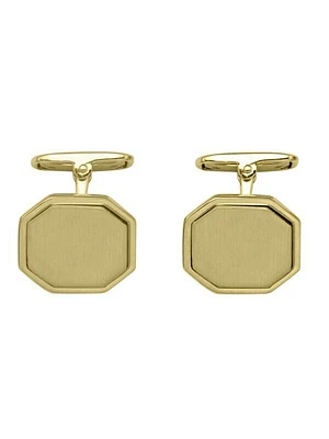 Yellow Gold Octgonal Cufflinks 18KT