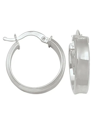 White Gold Hoop Earring 10KT & 14KT