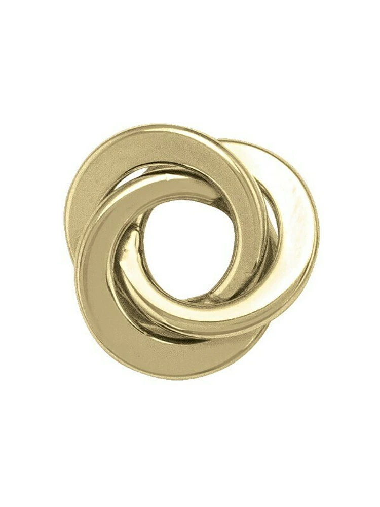 Yellow Gold Love Knot Stud Earring 14KT