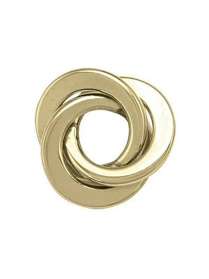 Yellow Gold Love Knot Stud Earring 14KT